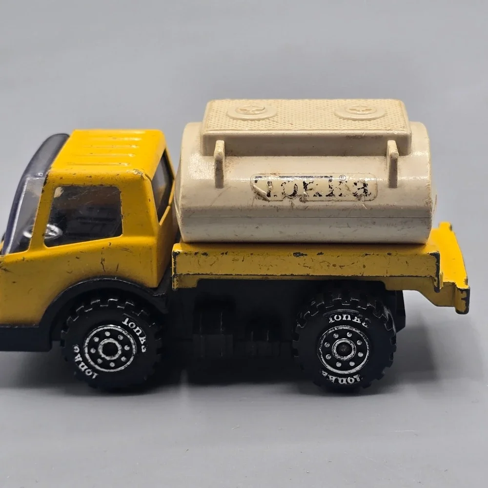 Vintage Tonka Tanker Truck Yellow Diecast Metal Made in Japan Toy Vehicle